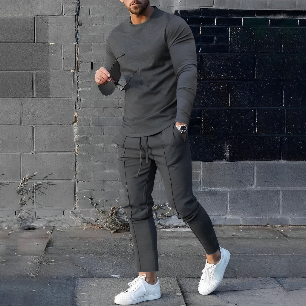 Lightweight Breathable Elastic Waist Two-Piece Set for Men