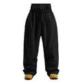 Wide Leg High Waist Outdoor Pants for Men | Drawstring Adjustable Fit Design