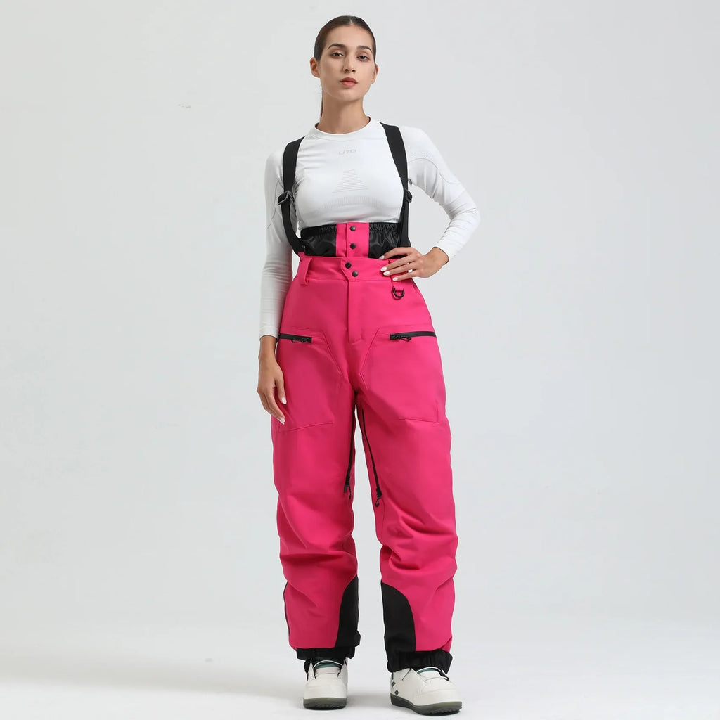 Waterproof Insulated Ski Pants with Suspenders and Zip Fly for Men | Snow Sports