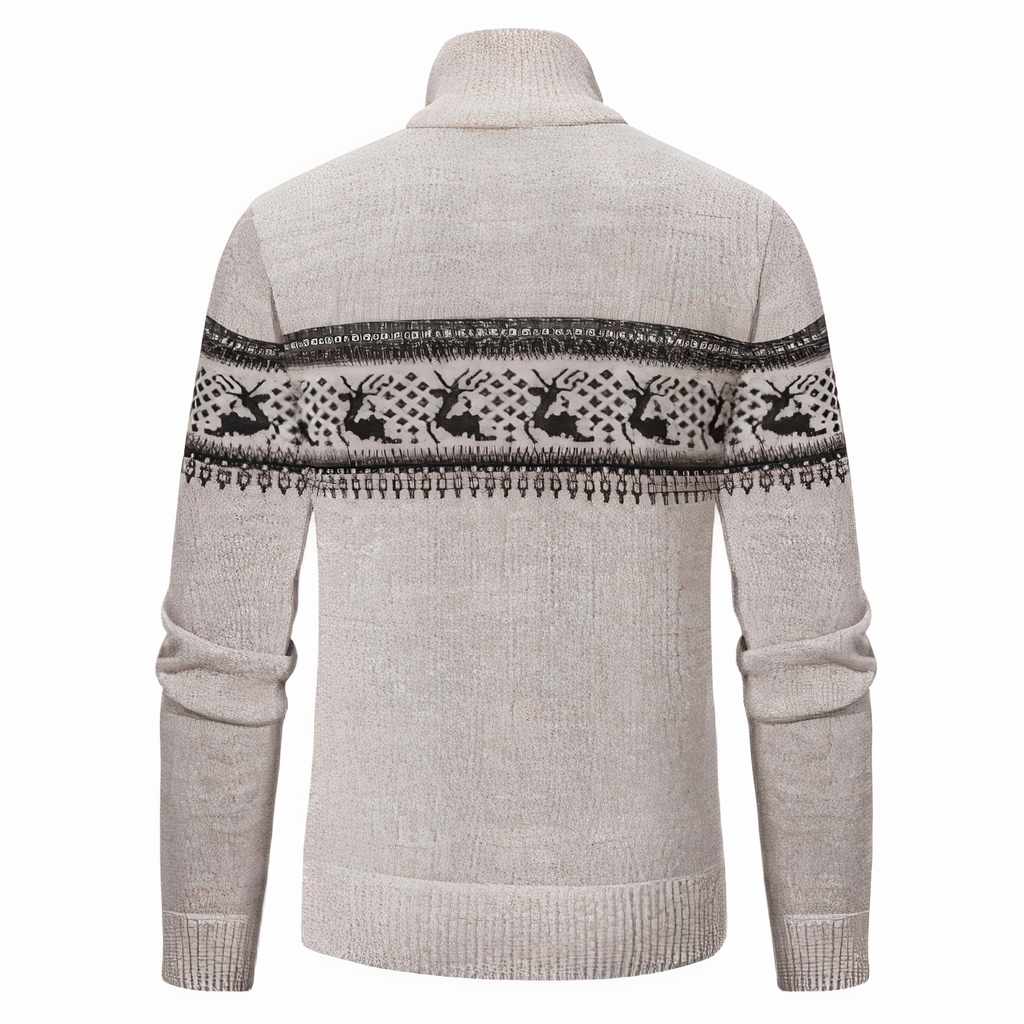 Men's Half-Zip Sweater – Comfortable Casual Pullover in Cotton Blend