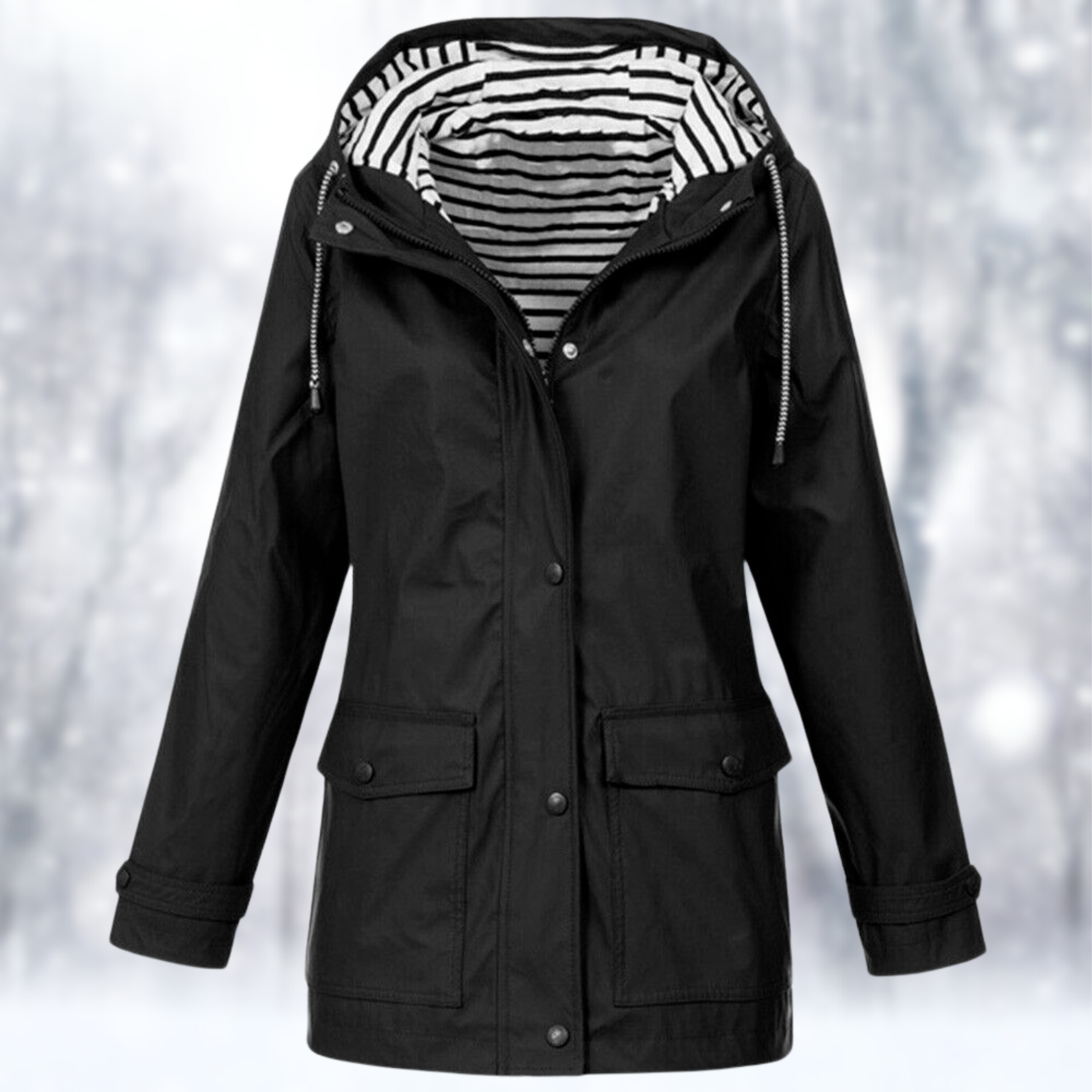 Women's Waterproof Hooded Jacket | Long Sleeve