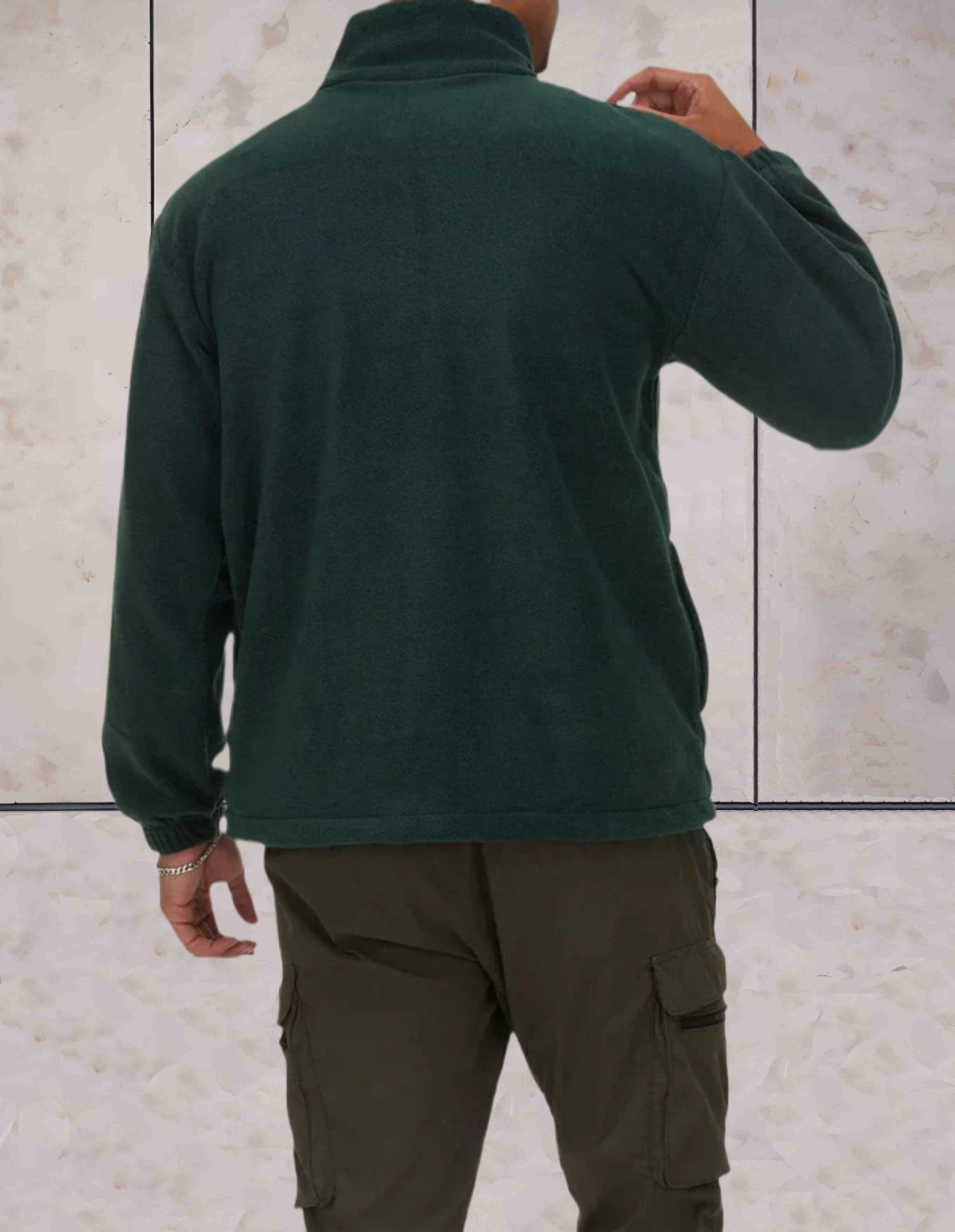 Classic™ Men's Fleece Sweater with Zip Collar