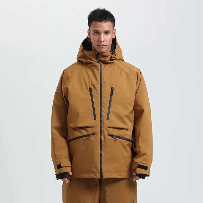 Waterproof Breathable Hooded Ski Jacket for Men and Women | Winter Sports