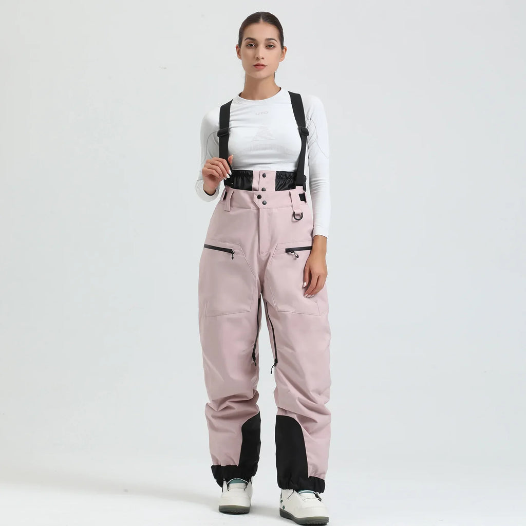 Waterproof Insulated Ski Pants with Suspenders and Zip Fly for Men | Snow Sports
