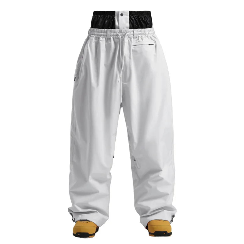 Wide Leg High Waist Outdoor Pants for Men | Drawstring Adjustable Fit Design