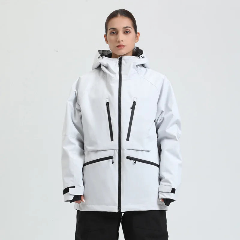 Waterproof Breathable Hooded Ski Jacket for Men and Women | Winter Sports