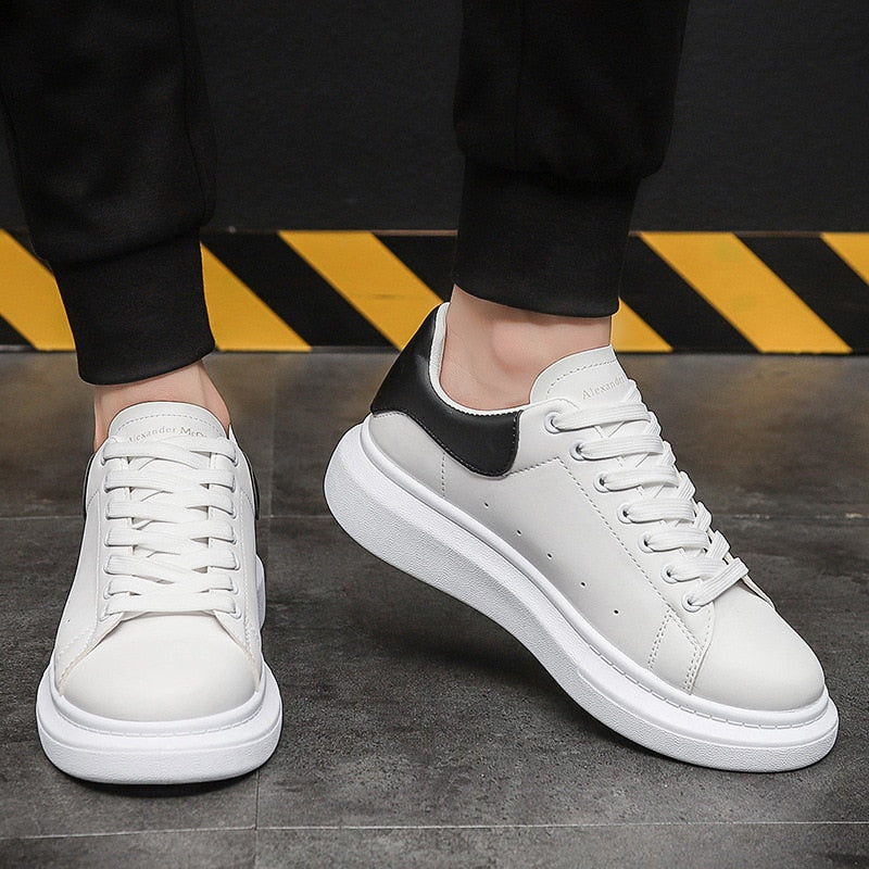 Breathable Textile and Leather Casual Sneakers for Men | Everyday Wear