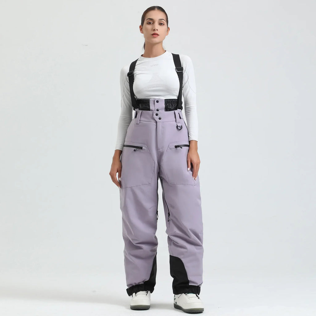 Waterproof Insulated Ski Pants with Suspenders and Zip Fly for Men | Snow Sports