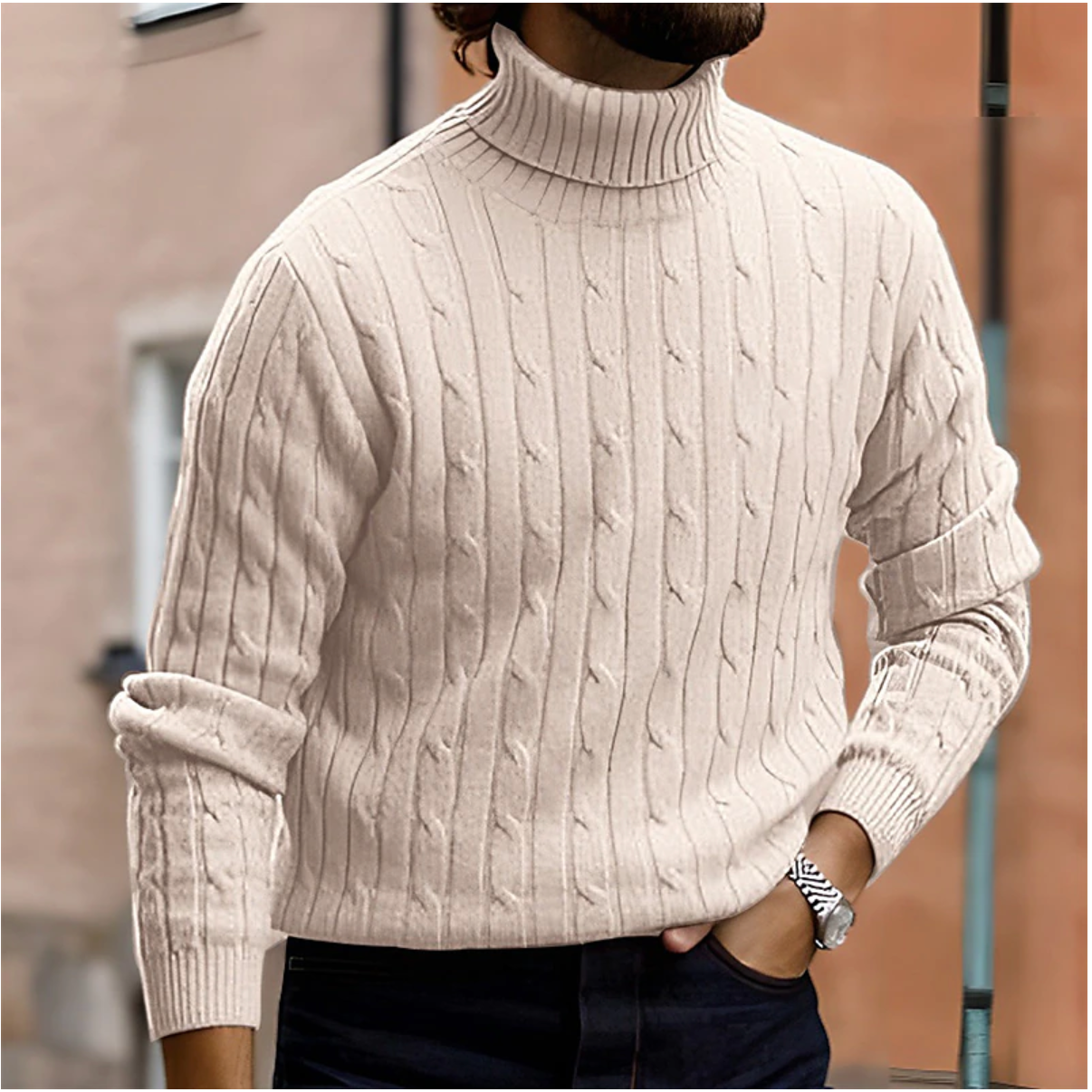 Elegant and Stylish Turtleneck Sweater for Men in Various Colors