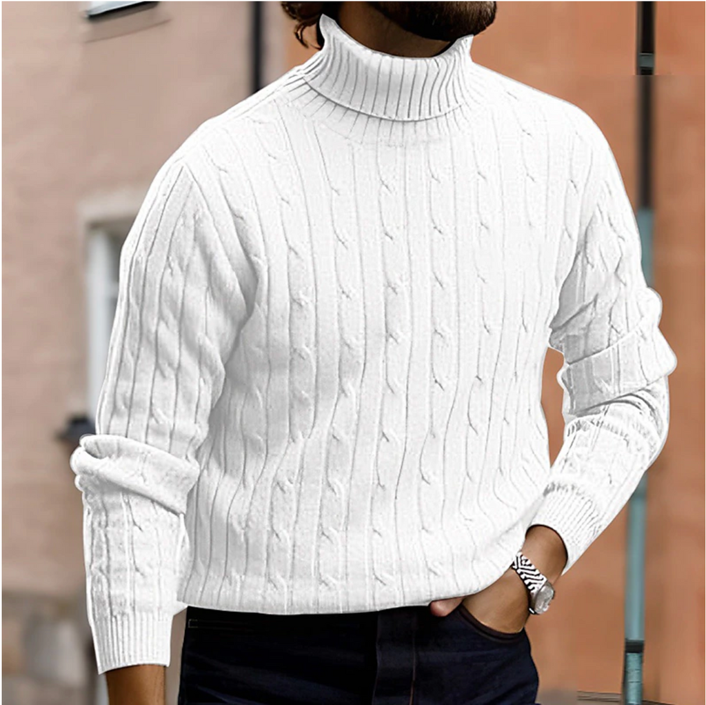 Elegant and Stylish Turtleneck Sweater for Men in Various Colors