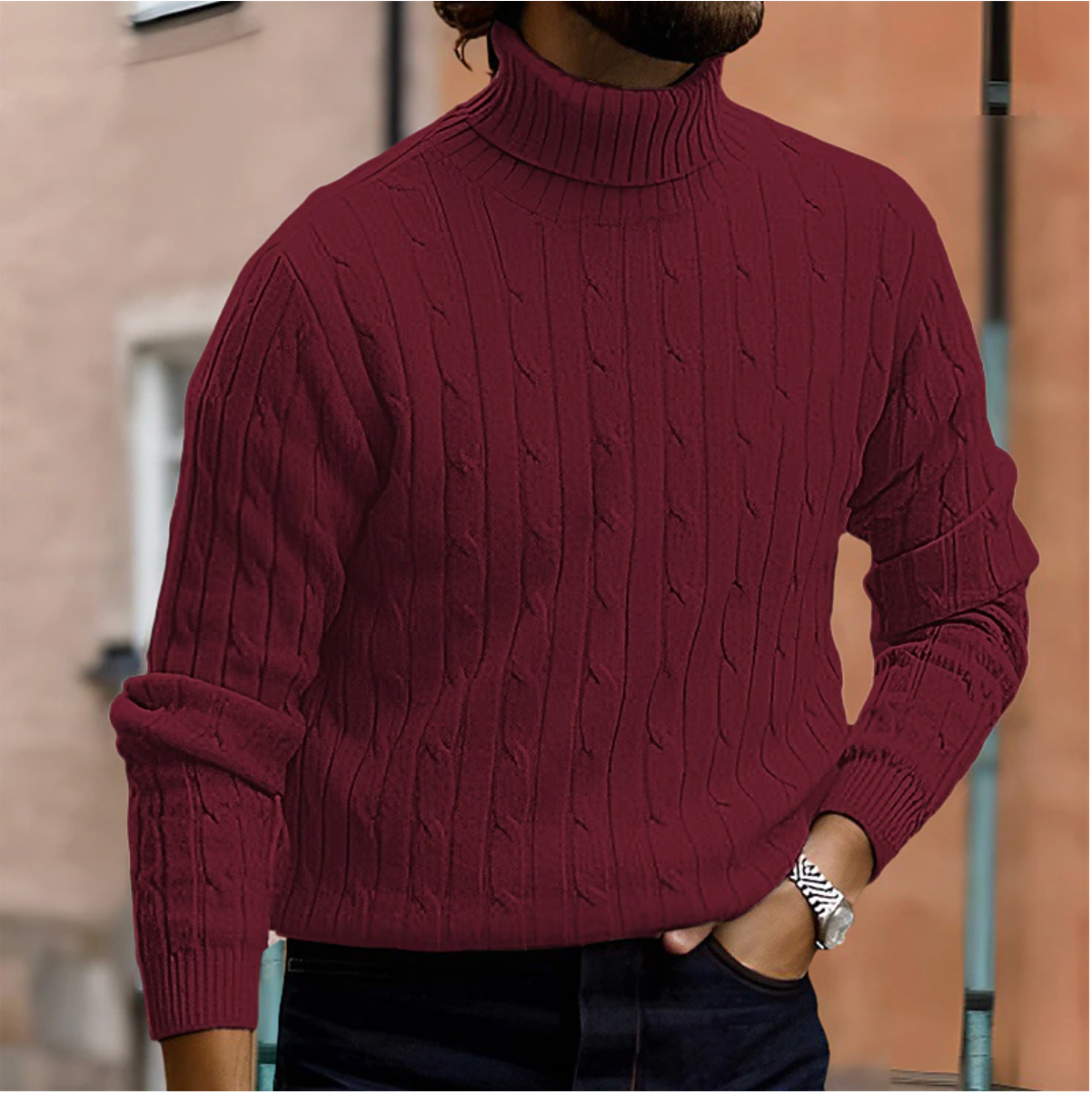 Elegant and Stylish Turtleneck Sweater for Men in Various Colors