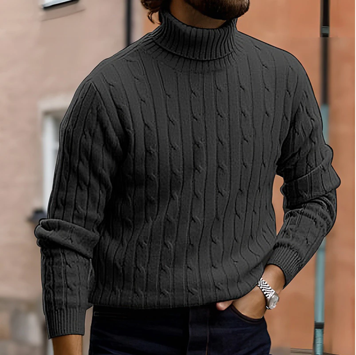 Elegant and Stylish Turtleneck Sweater for Men in Various Colors