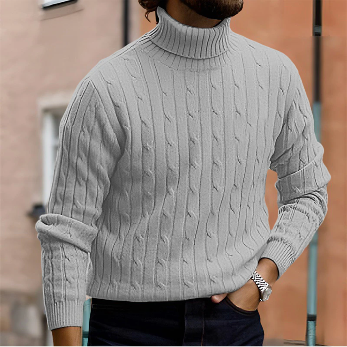 Elegant and Stylish Turtleneck Sweater for Men in Various Colors