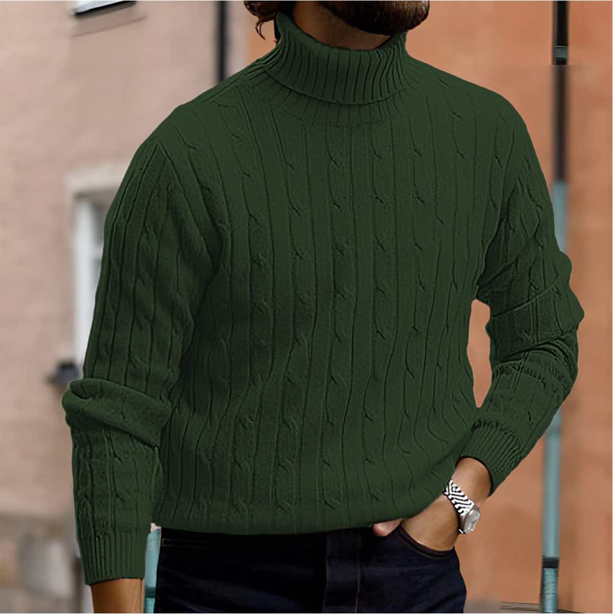 Elegant and Stylish Turtleneck Sweater for Men in Various Colors