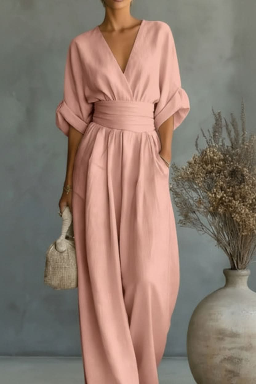 Green Vintage Style Sleeveless Jumpsuit for Women