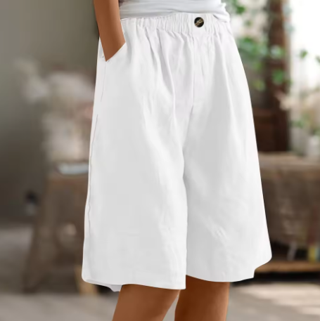 Women's Elastic Waist Mid-Thigh Comfort Shorts for Women