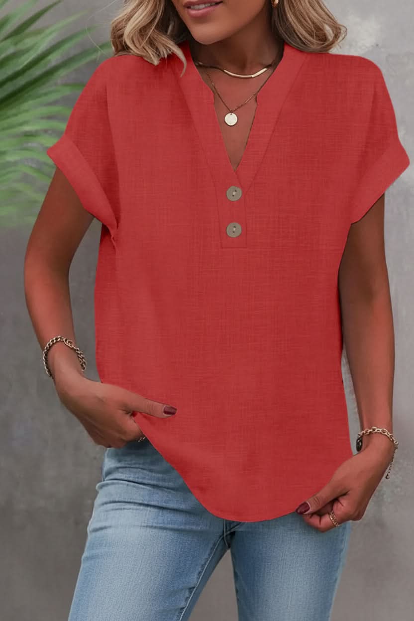 Breathable Button Detail Shirt for Men