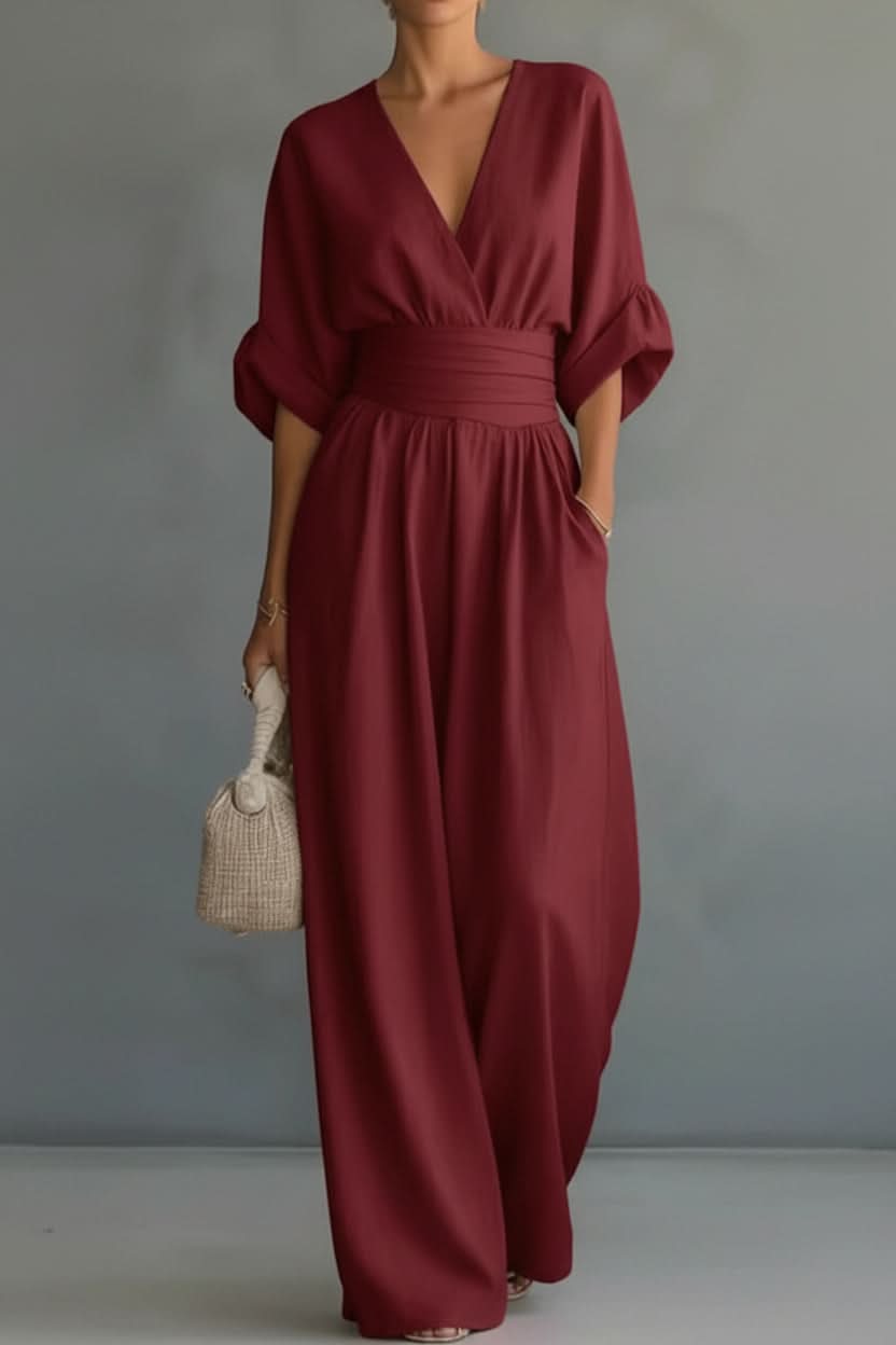 Green Vintage Style Sleeveless Jumpsuit for Women