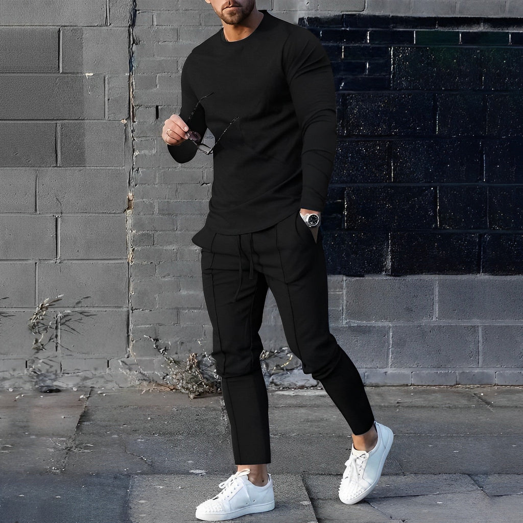 Lightweight Breathable Elastic Waist Two-Piece Set for Men