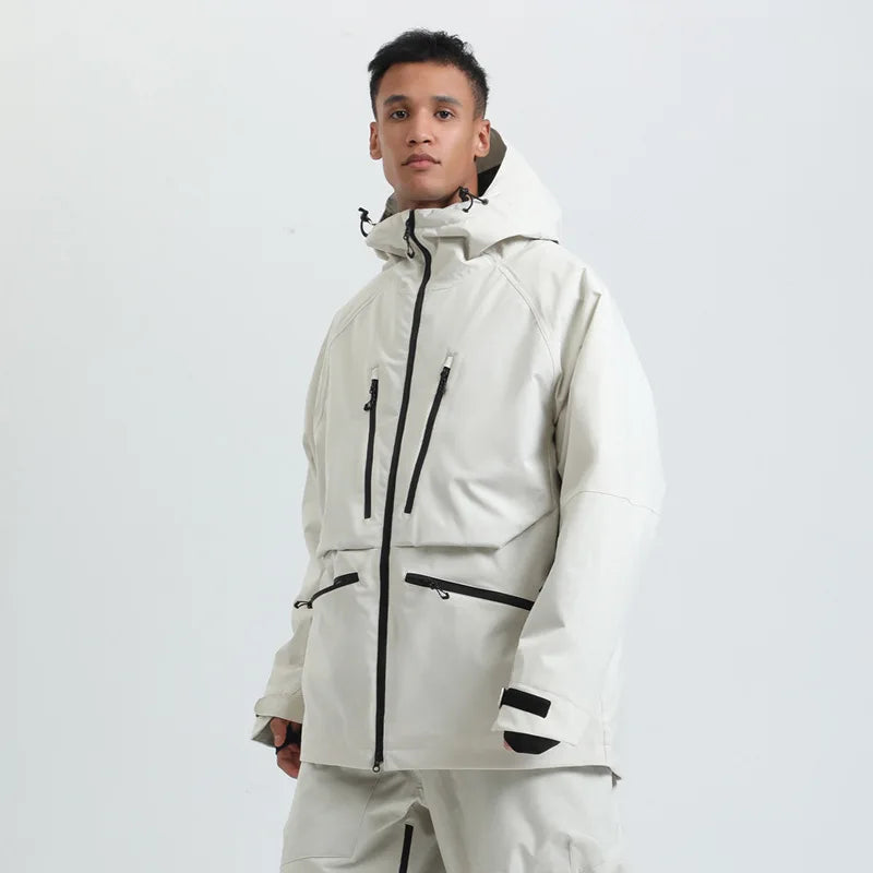 Waterproof Breathable Hooded Ski Jacket for Men and Women | Winter Sports