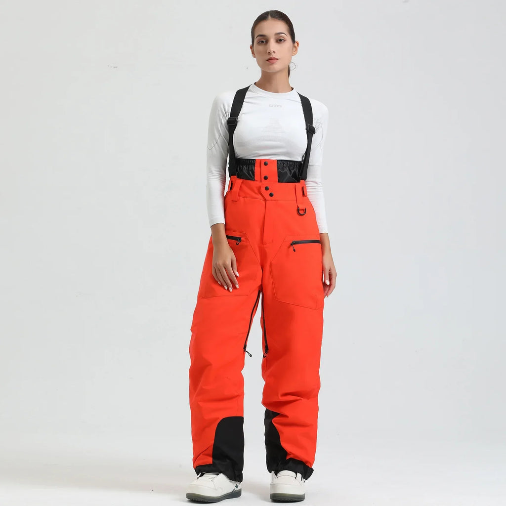 Waterproof Insulated Ski Pants with Suspenders and Zip Fly for Men | Snow Sports