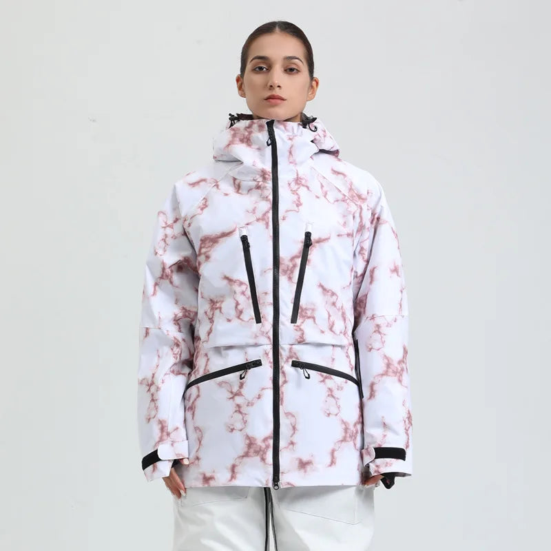 Waterproof Breathable Hooded Ski Jacket for Men and Women | Winter Sports