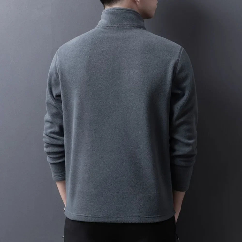 Fleece Hoodie with Zipper for Men – Warm and Comfortable Design