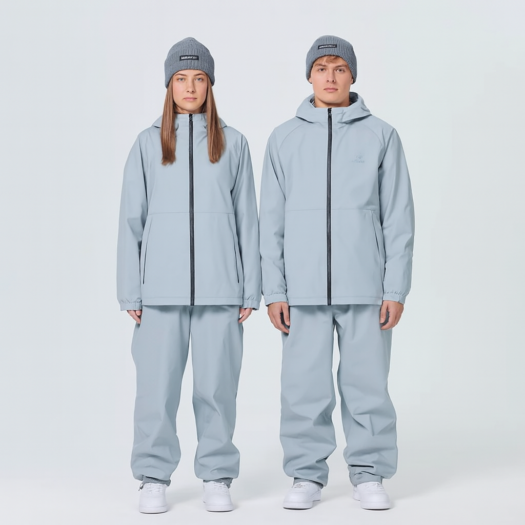 Winter Two Piece Ski Suit Jacket with Pants Set for Men and Women | Snowboard