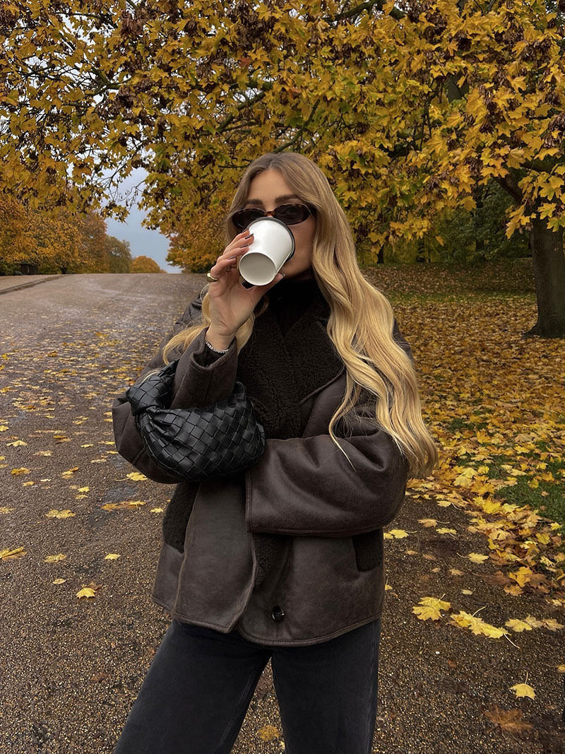 Women's Jacket | Faux Leather Warm Cut