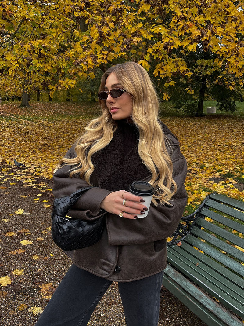 Women's Jacket | Faux Leather Warm Cut