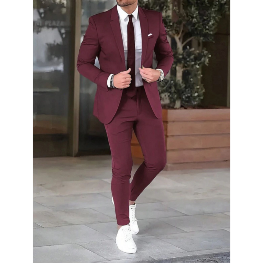 Classic Two-Piece Suit for Men | Wedding & Formal Occasions
