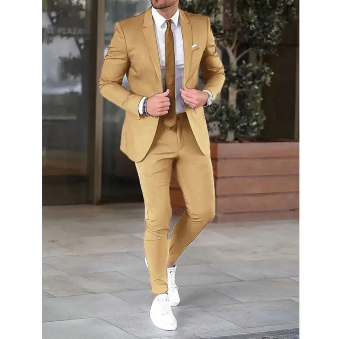 Classic Two-Piece Suit for Men | Wedding & Formal Occasions