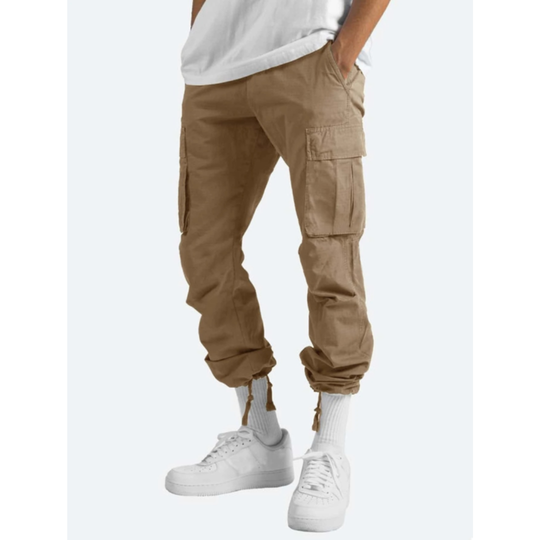Wide Leg Multi Pocket Ankle Length Pants for Men | Everyday Casual Collection