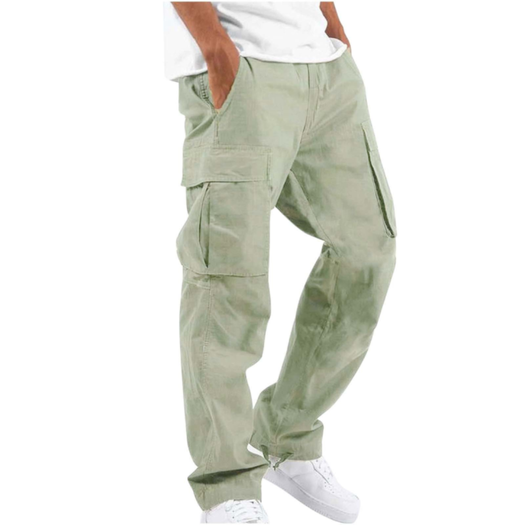 Wide Leg Multi Pocket Ankle Length Pants for Men | Everyday Casual Collection