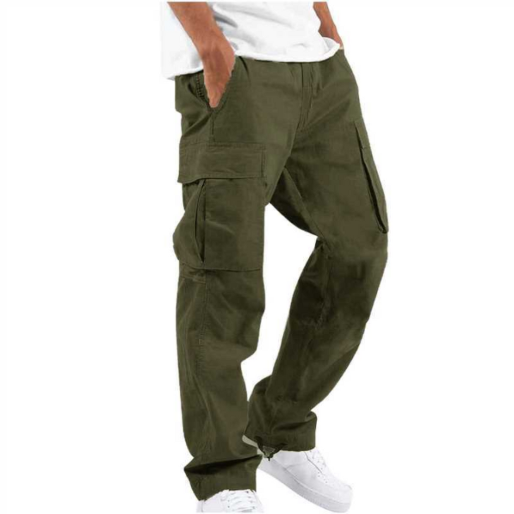 Wide Leg Multi Pocket Ankle Length Pants for Men | Everyday Casual Collection