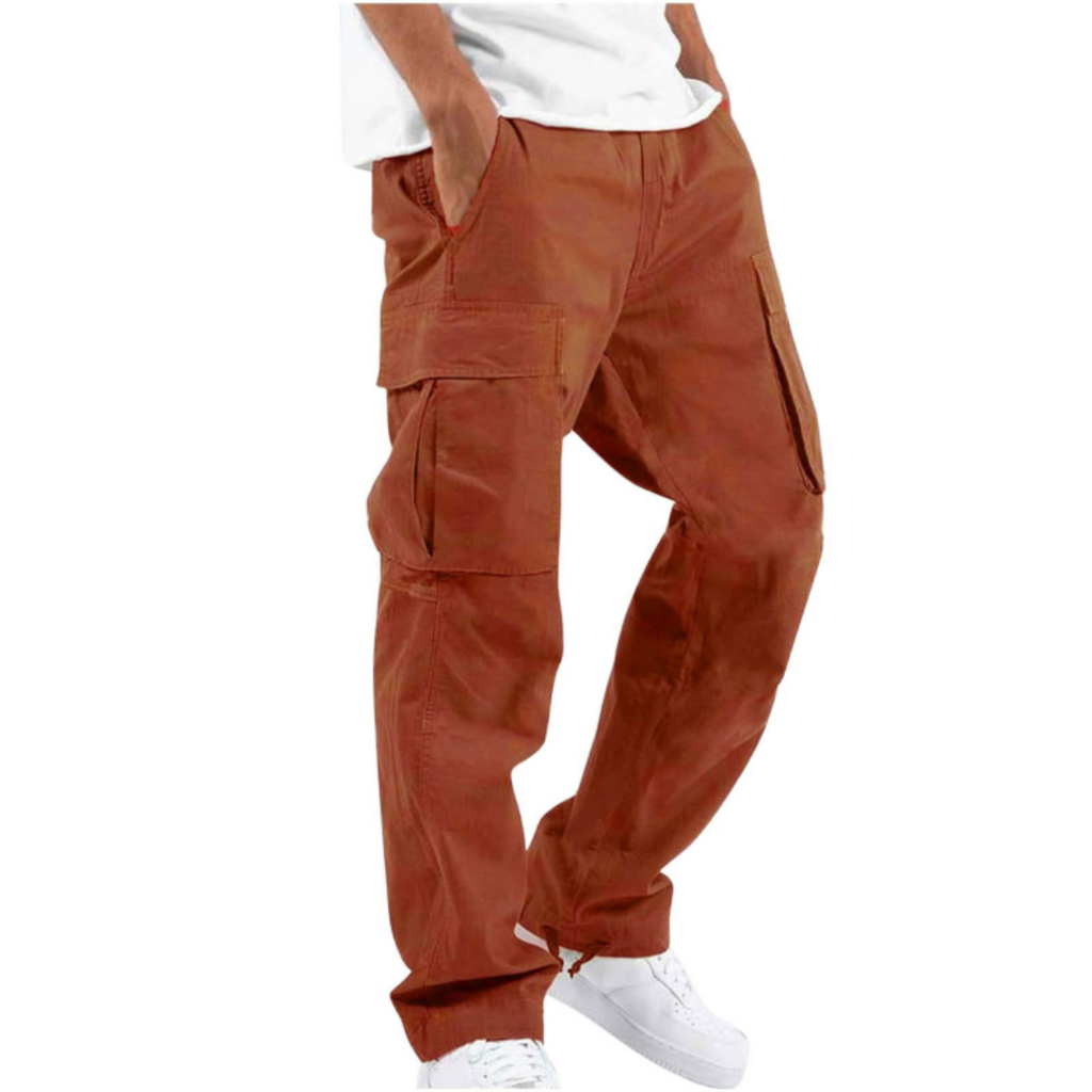 Wide Leg Multi Pocket Ankle Length Pants for Men | Everyday Casual Collection