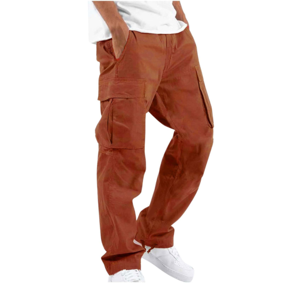 Wide Leg Multi Pocket Ankle Length Pants for Men | Everyday Casual Collection