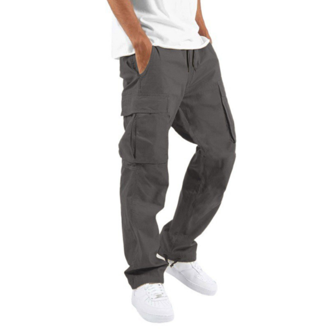 Wide Leg Multi Pocket Ankle Length Pants for Men | Everyday Casual Collection