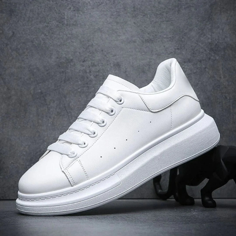 Breathable Textile and Leather Casual Sneakers for Men | Everyday Wear