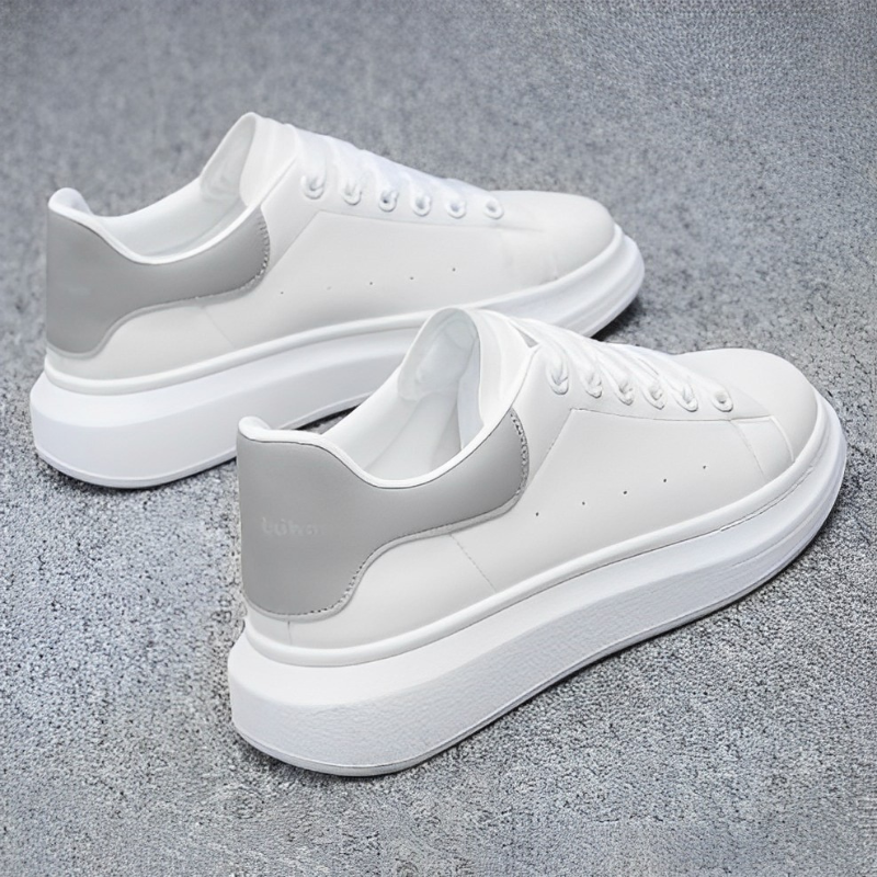 Breathable Textile and Leather Casual Sneakers for Men | Everyday Wear