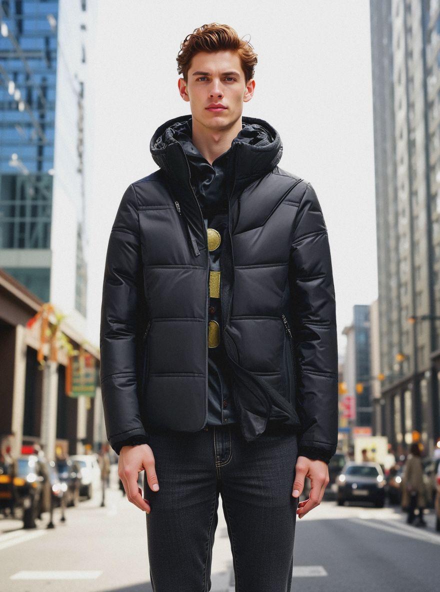 Lightweight Warm Down Puffer Jacket for Men | Winter Outdoor Collection