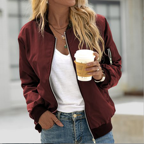 Classic Women's Bomber Jacket | Fashionable Jacket