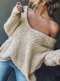 Fenna™ Off-Shoulder Chunky Knit Sweater
