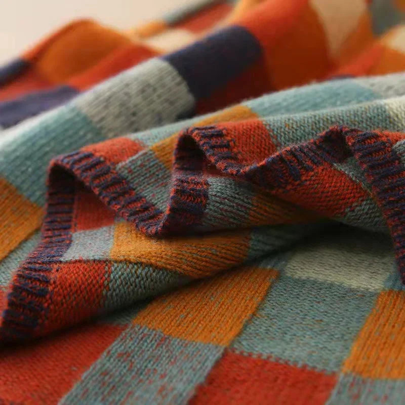Louisa™ Colorful Checkered Sweater