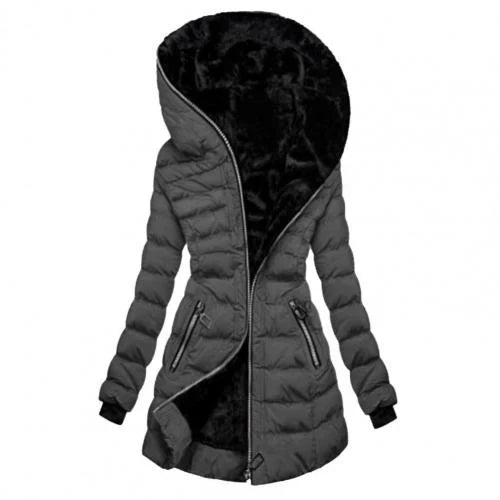 Women's Jacket | Quilted with Hood and Warm Insulation