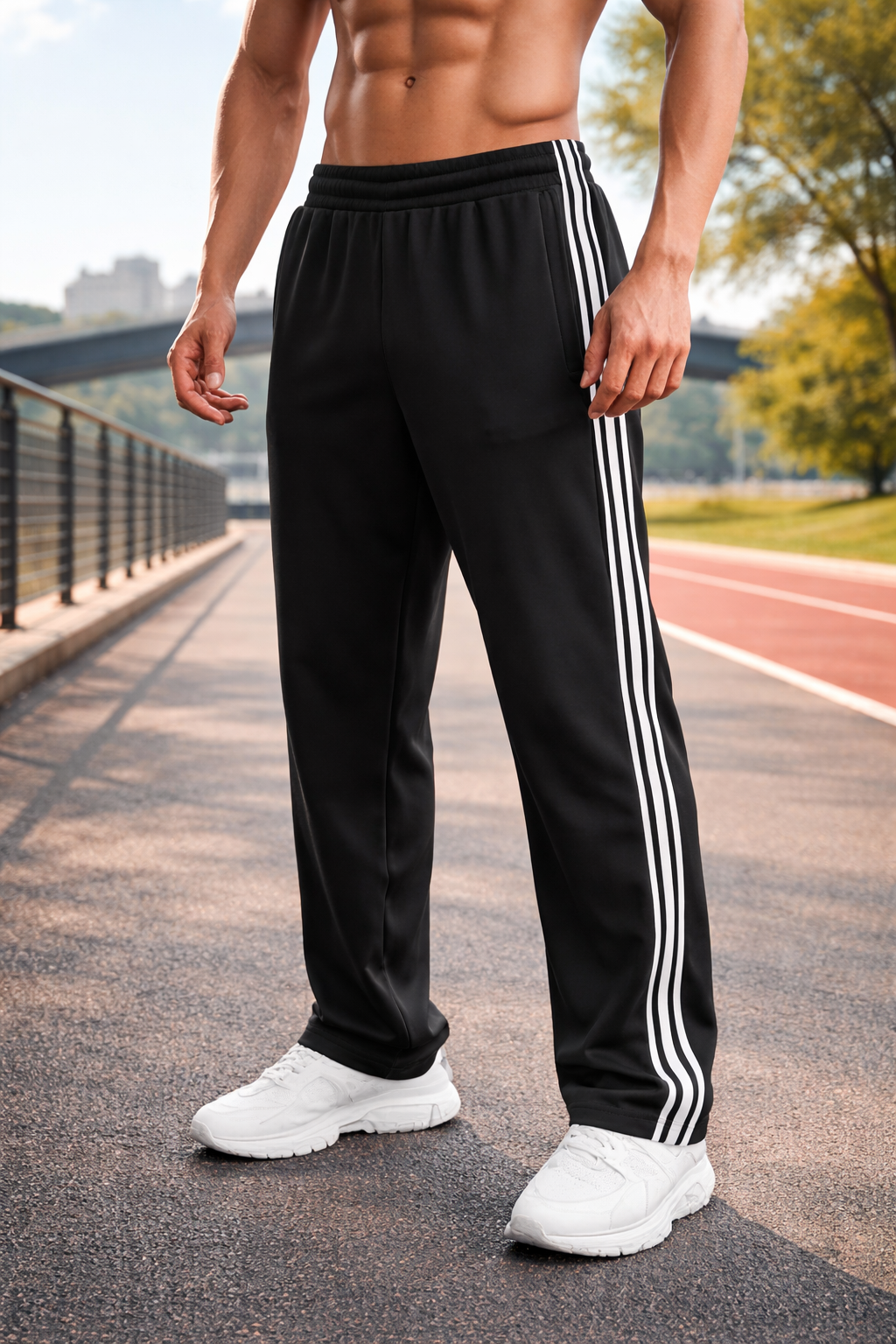 Lightweight Drawstring Sports Pants for Men | Training and Everyday Wear