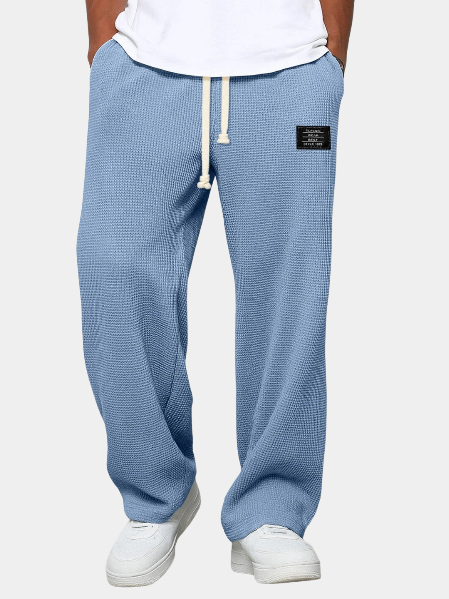 Lightweight Breathable Relaxed Fit Adjustable Waist Casual Pants for Men