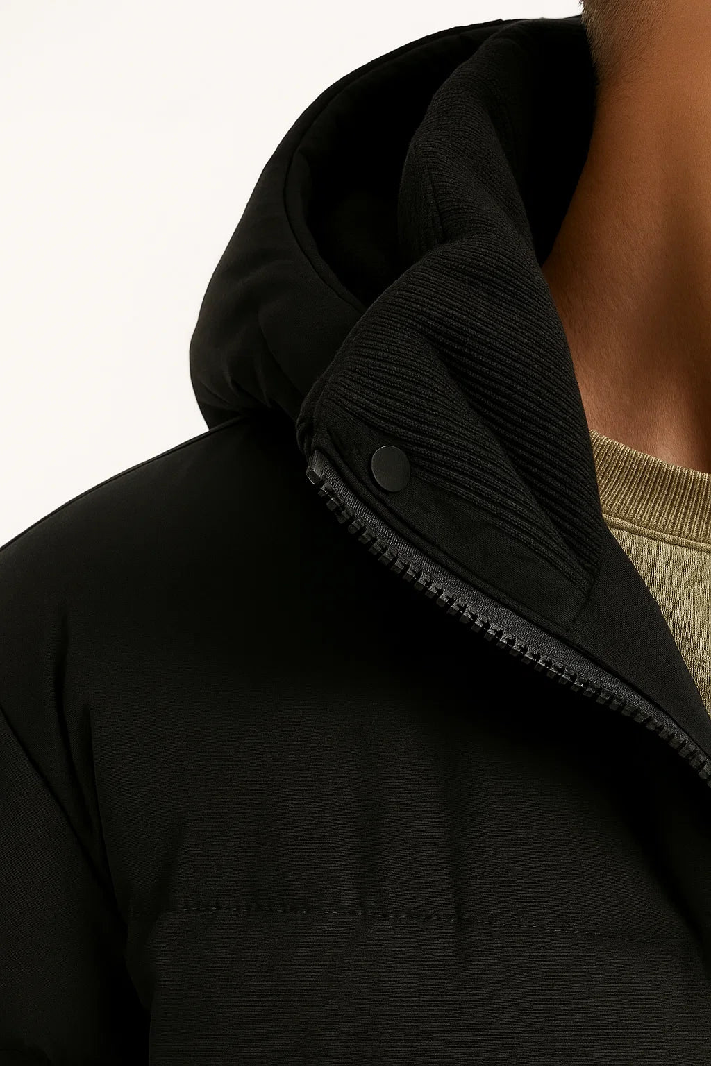 Lightweight Padded Hooded Jacket with Pockets for Men | Fall and Winter