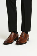 Genuine Leather Oxford Dress Shoes for Men | Brown and Black