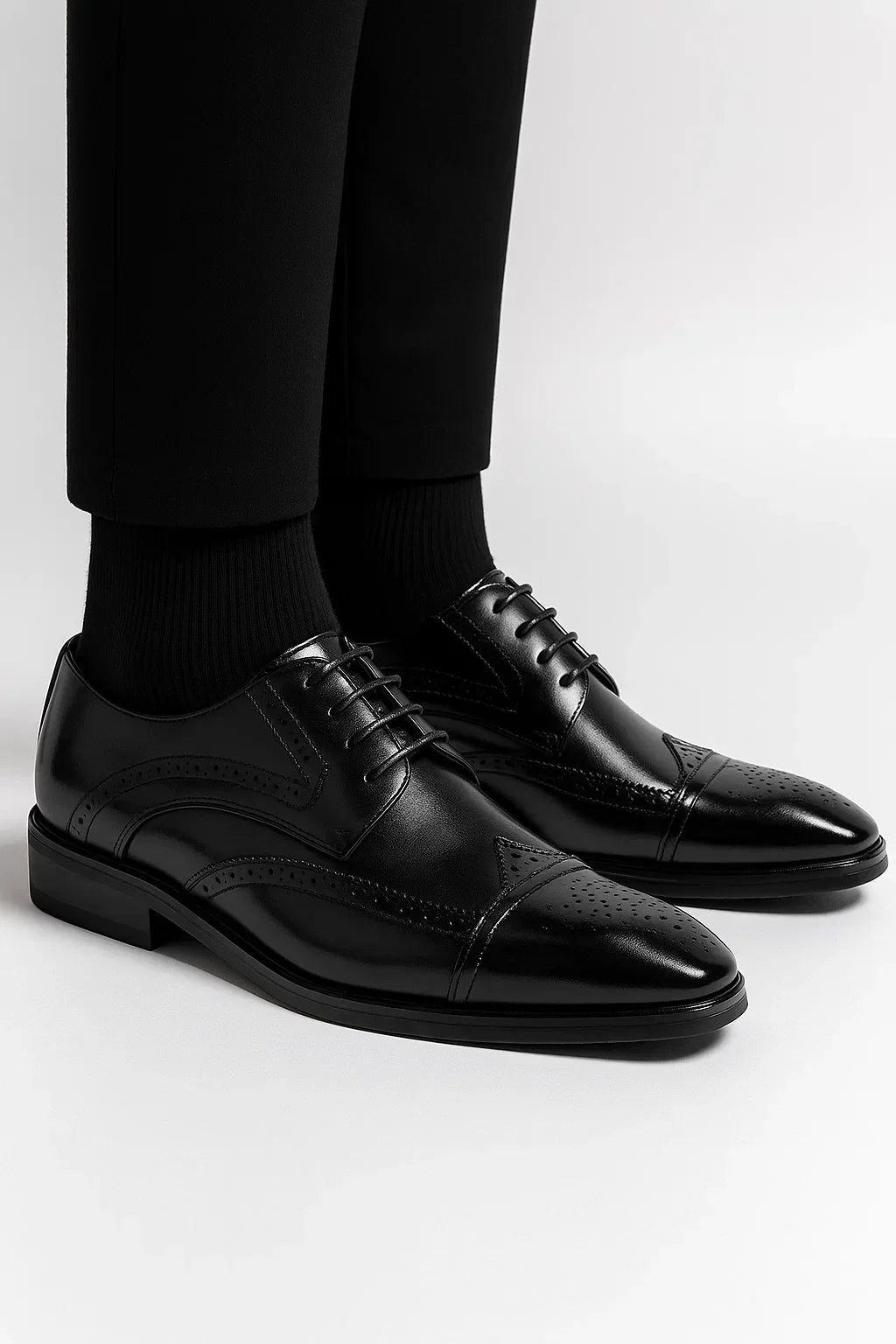 Genuine Leather Oxford Dress Shoes for Men | Brown and Black